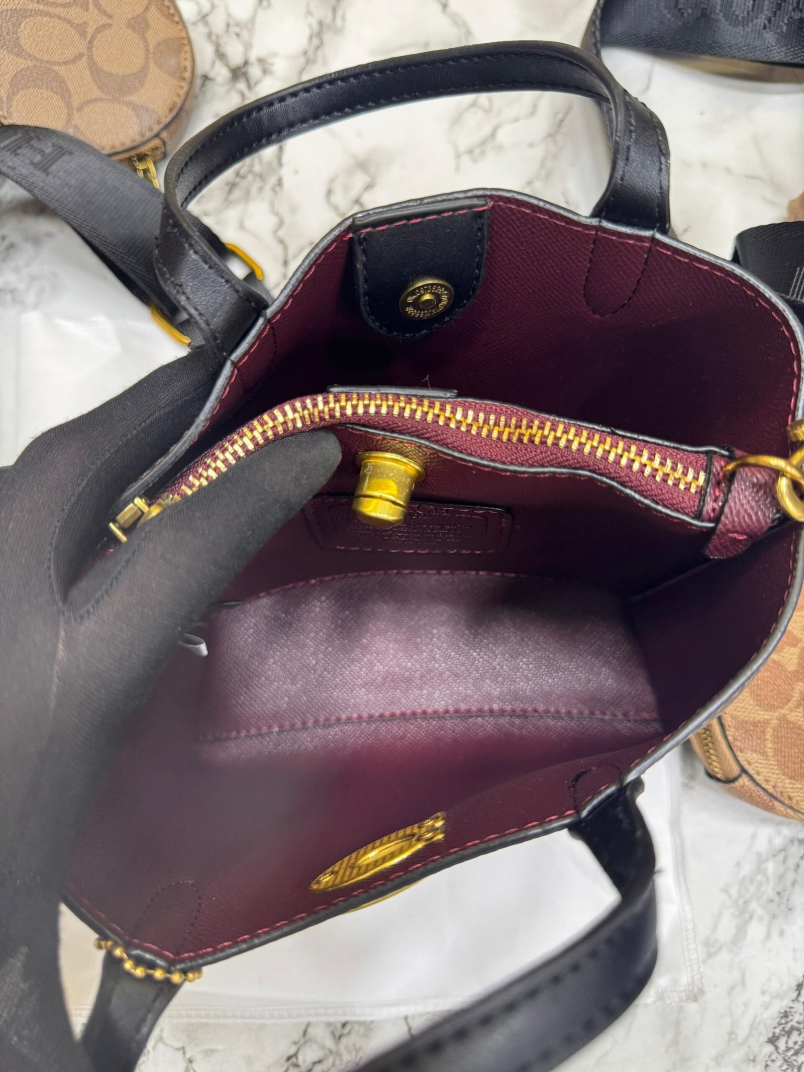 Coach Willow Monogram Canvas Mini Tote Bag | Premium First Copy Bag Online India - Image 4