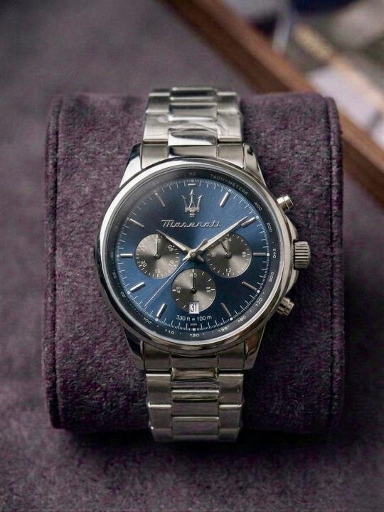 Maserati Blue Dial Chronograph Watch with Working Sub Dials