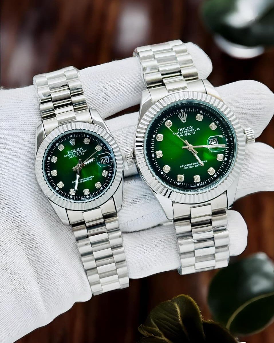 Buy First Copy Rolex Green Color Watch In Surat
