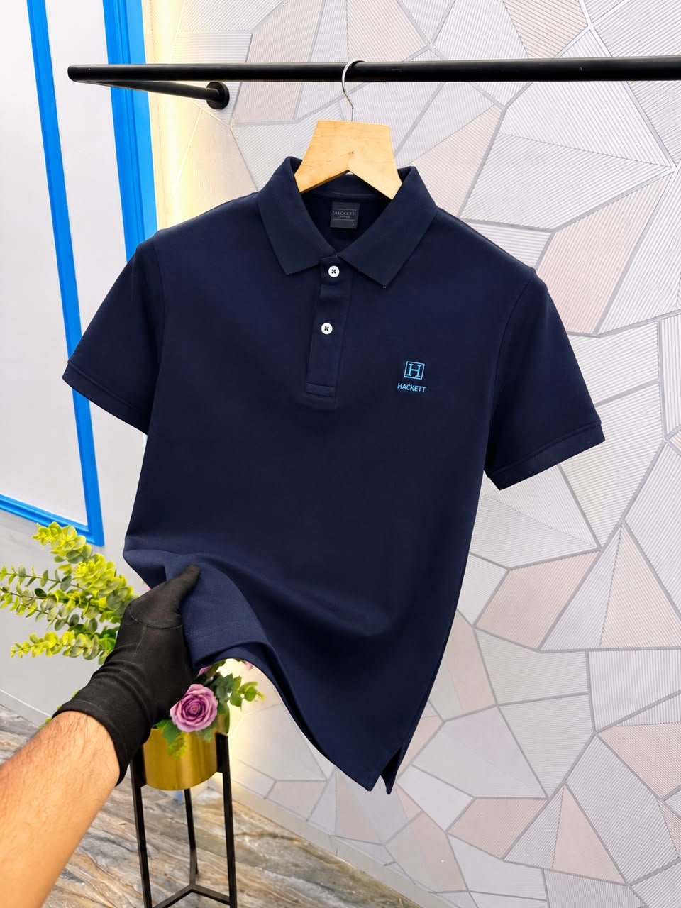 Buy Hackett Navy Polo T-Shirts from Mr Celebrity