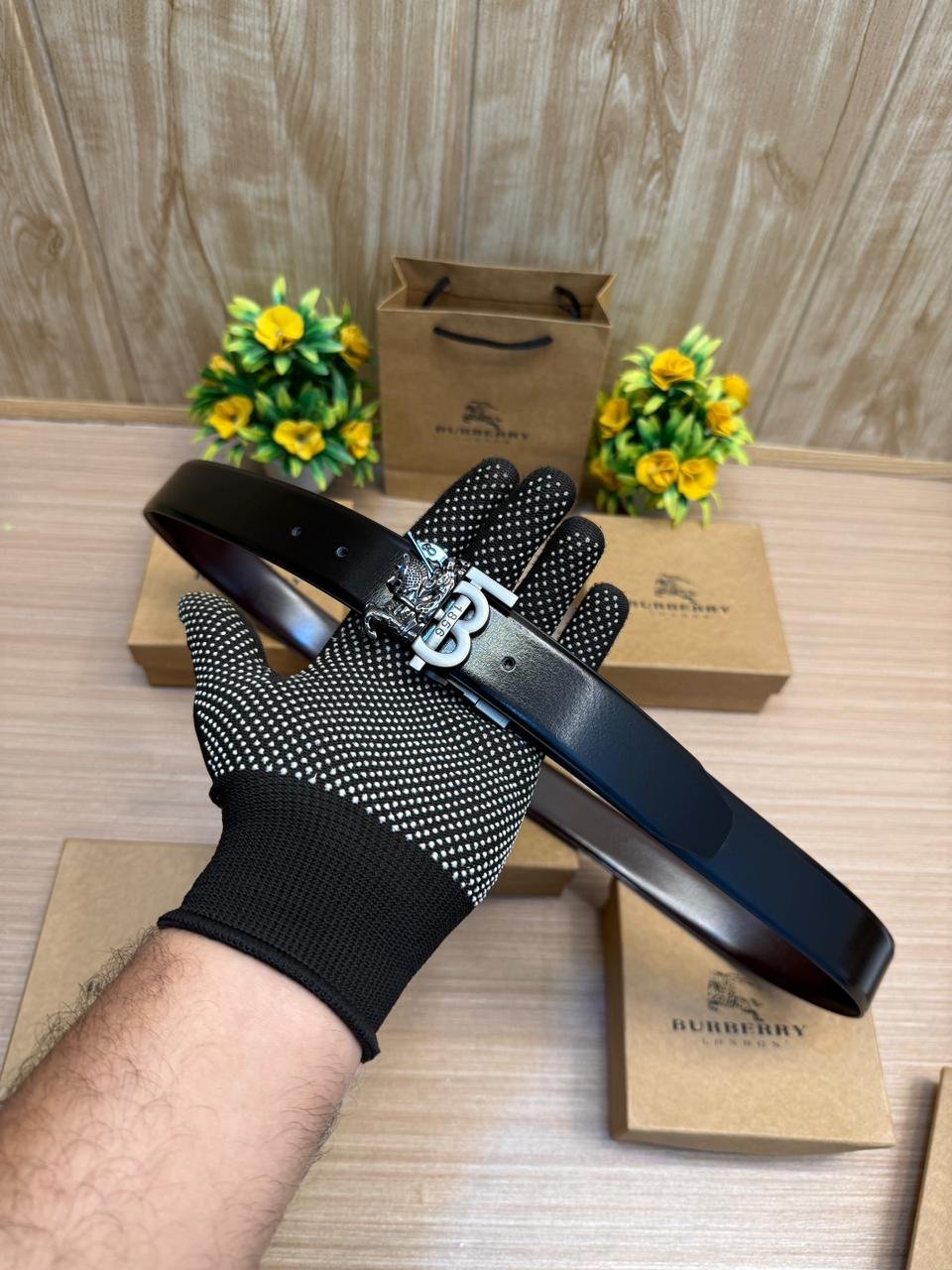 Premium First Copy Belts Online India Burberry Belt