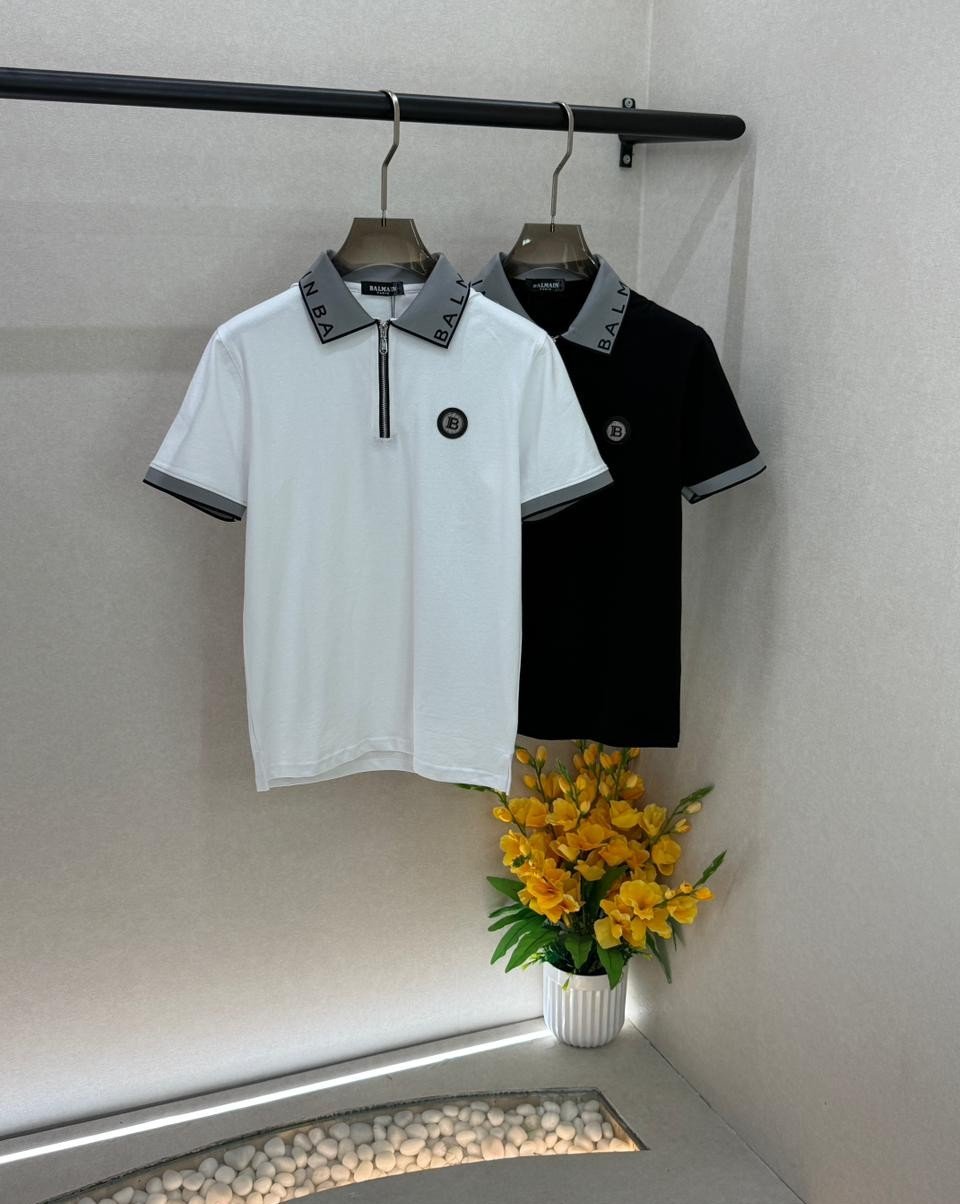 Balmain Paris Polo Neck Extra Premium T-Shirt for Men