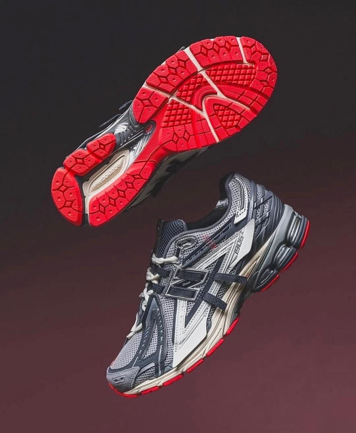 New Balance 1906A Slate Grey Drift Red First Copy Shoes