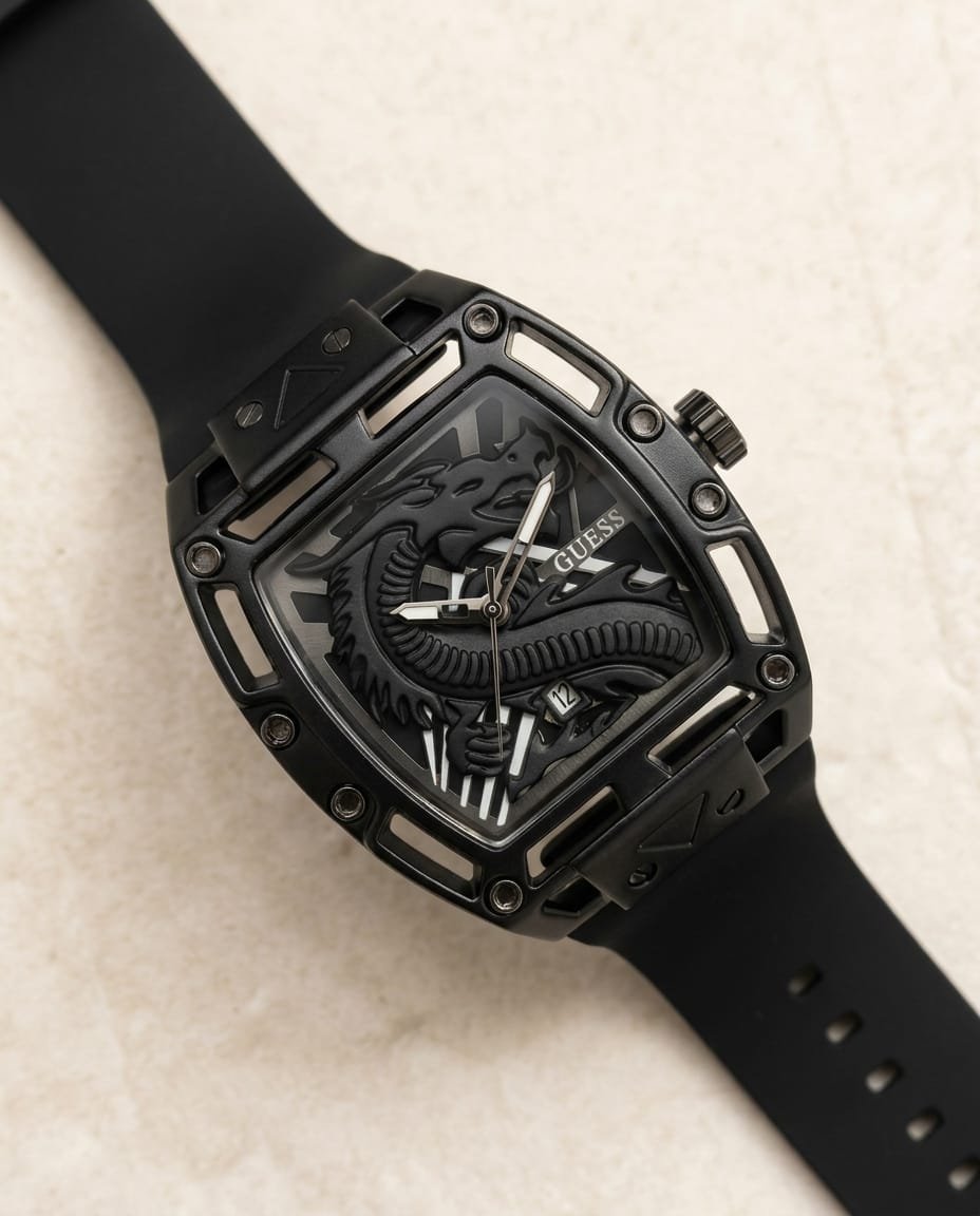 Buy Guess Trend Legend Dragon Black Watch