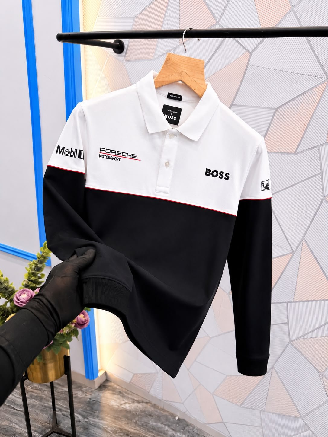 Boss X Porsche Men's Polo T-Shirt Full Sleeves Online