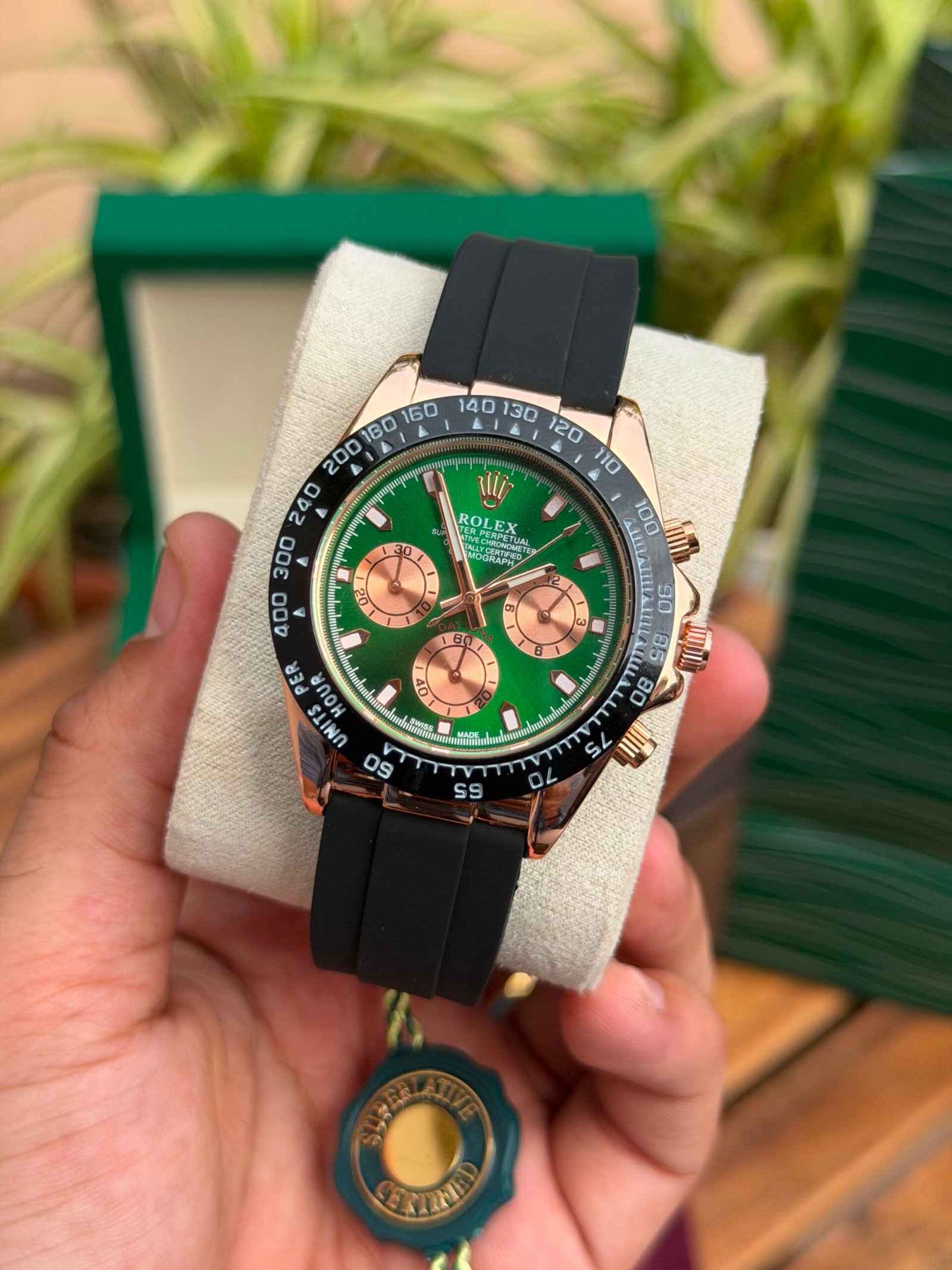 Shop First Copy Rolex Cosmograph Daytona premium chronograph watch In India