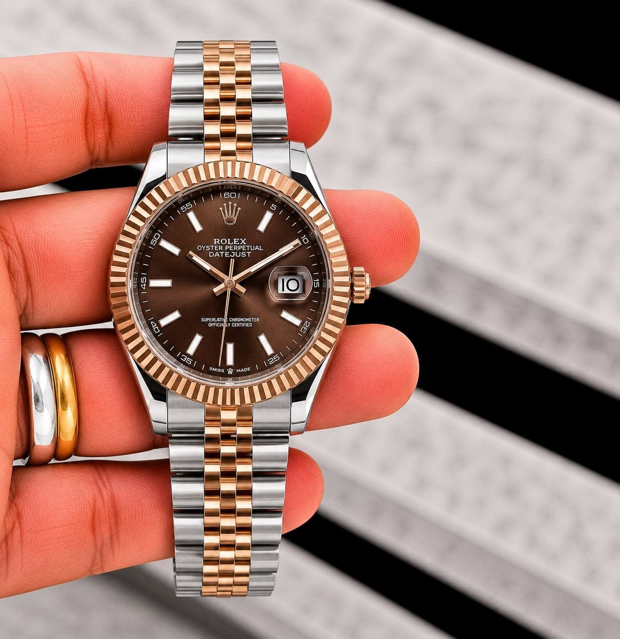 Buy rolex day-date chocolate dial watch best price at me celebrity