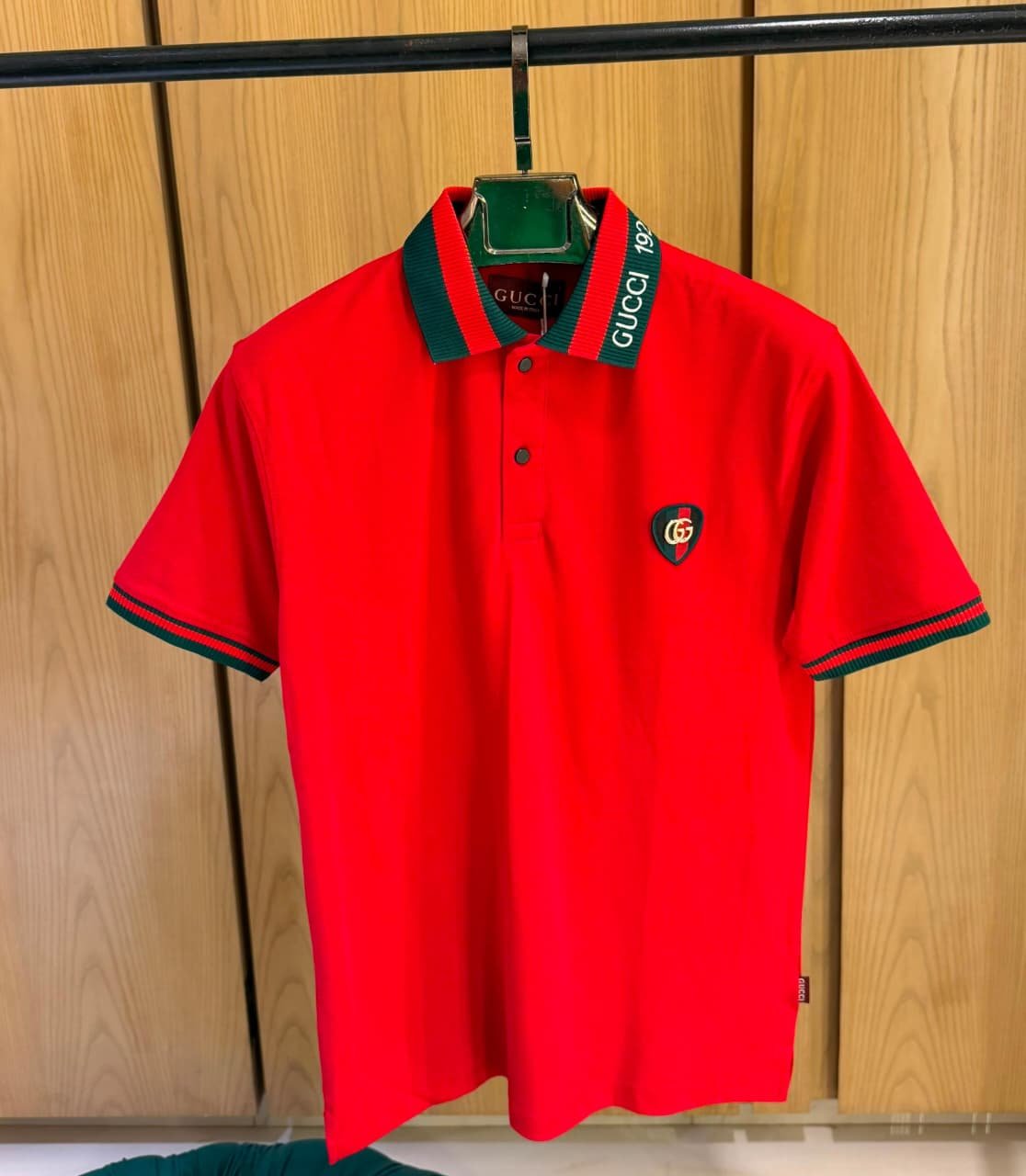 Branded Gucci Polo T-Shirt for Men Red Color