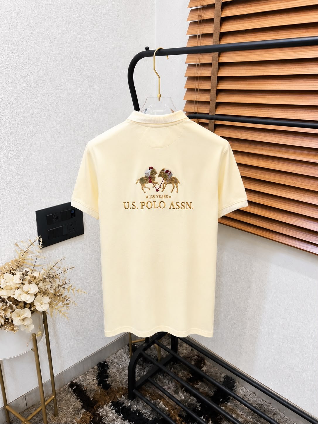 U.S. Polo Assn. Polo Collar T-Shirt Back View