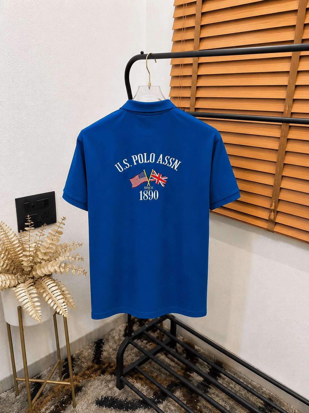 U.S. Polo Assn. Polo Collar T-Shirt Back View