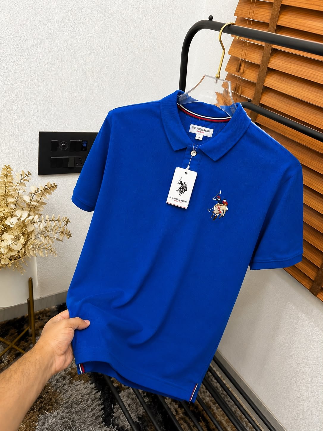 U.S. Polo Assn. Polo Collar T-Shirt Front View