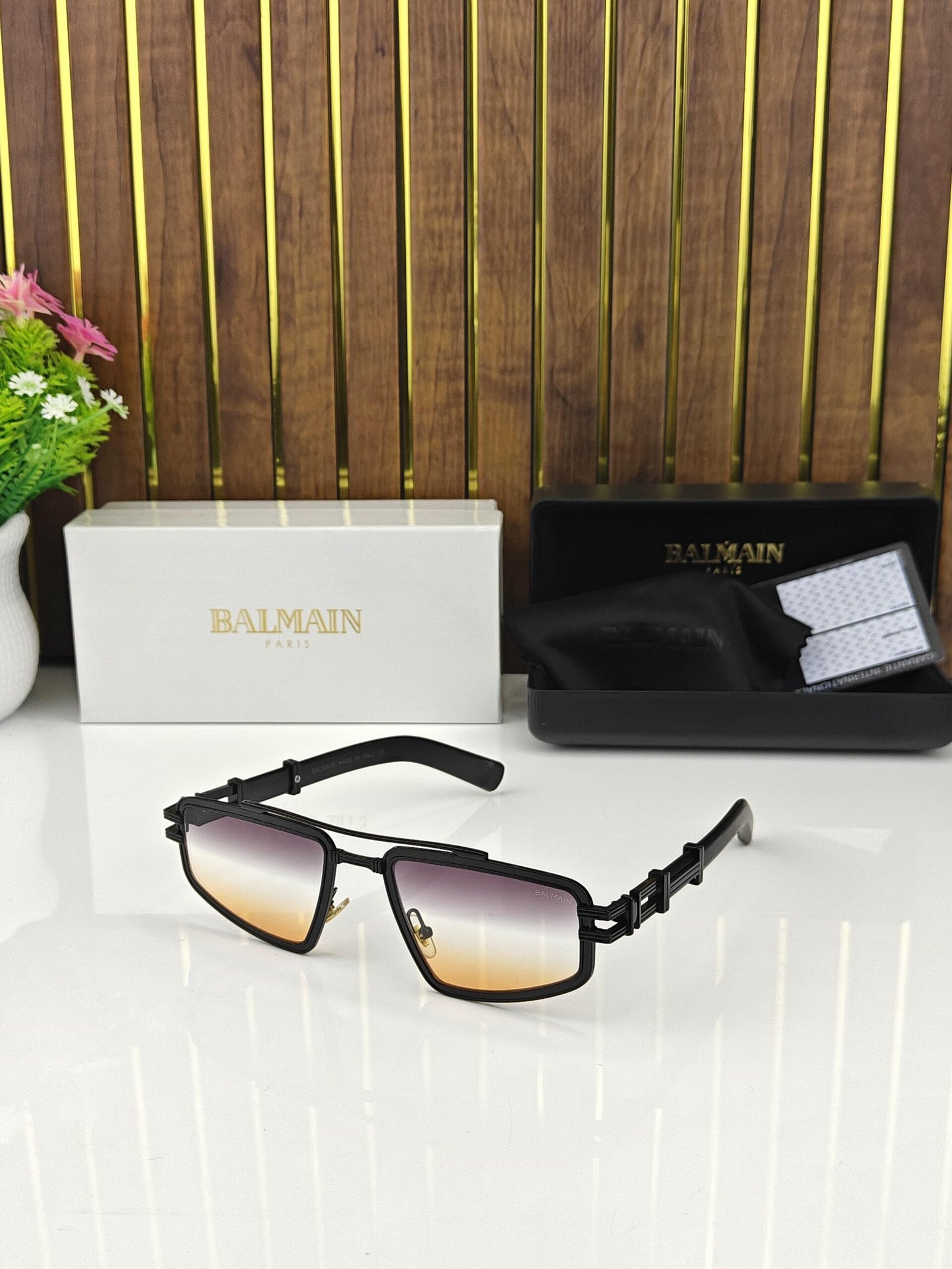 stylish balmain sunglasses with OG Box In India